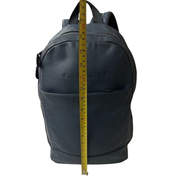 Coach F54135 Charles Sports Calf Leather Backpack Navy Blue Rucksack Bag - Picture 9 of 14